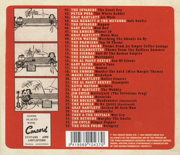 Frenzy Records - Compilation CD 112 featuring "Murphy The Surfie" by The Detours